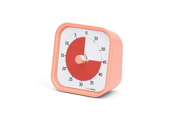 TIME TIMER TIME TIMER Home MOD: 60-Minute Visual Timer for Kids & Study - Silent Operation, Perfect for Homeschool & Office Use (Dreamsicle Orange)