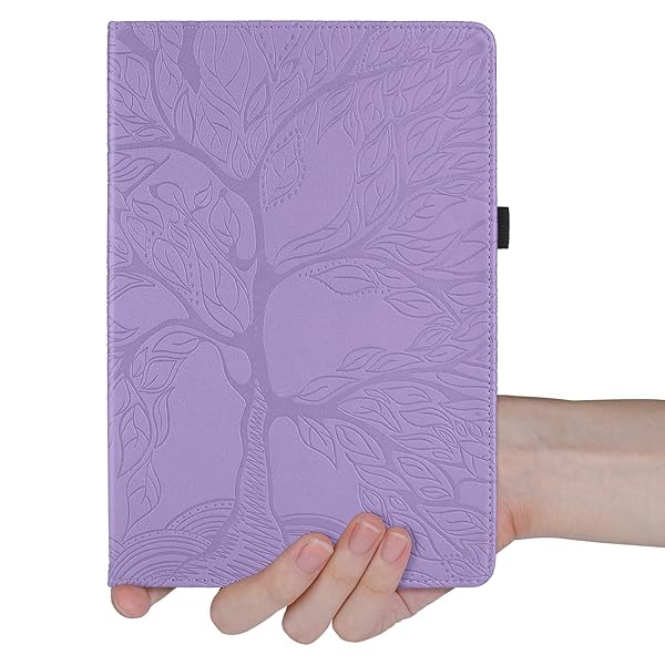 TIPOYOROO 360 Rotating Case for Samsung Galaxy Tab S6 Lite 2020 2022 Premium PU Leather Cover with Pen Holder Purple - Image 8