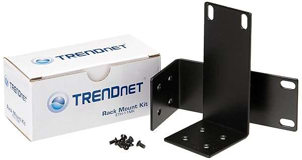 TRENDnet "TRENDNet Rack Mount Kit ETH-11MK for TEG-S16Dg/TEG-S24Dg - Fits 11" to 19" Equipment Racks, Black"