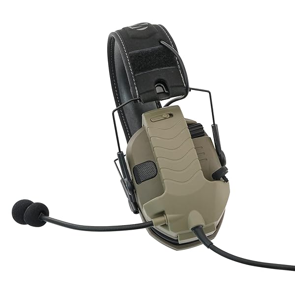 TSVISIONCORE Microphone and PTT for Walkerrazor Noise Cancelling Headphones Airsoft?Tan? - Image 5