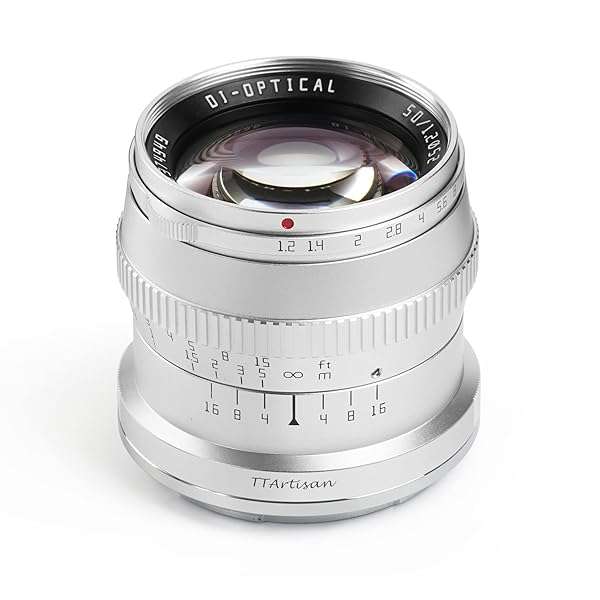 TTArtisan 50mm F1.2 Manual Focus Lens for Sony E Mount Cameras: A5000 to A6600 & NEX Series
