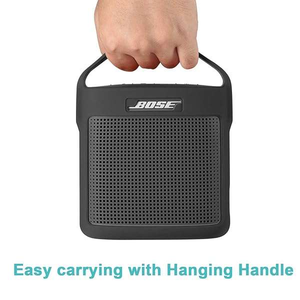 TXEsign Silicone Stand Up Case for Bose SoundLink Color II - Durable, Protective, with Handle - Dark Gray - Image 4