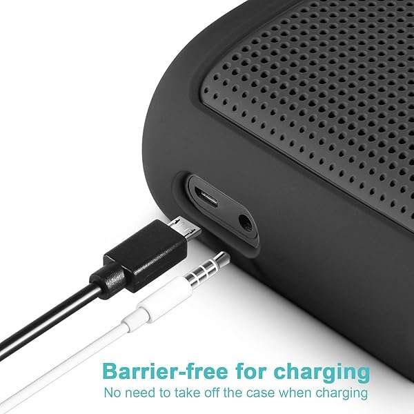 TXEsign Silicone Stand Up Case for Bose SoundLink Color II - Durable, Protective, with Handle - Dark Gray - Image 7