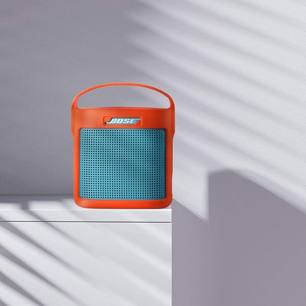TXEsign Silicone Case for Bose SoundLink Color II - Protective Travel Cover with Handle (Coral Red) - Image 5