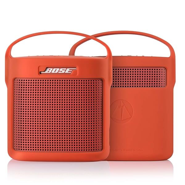TXEsign Silicone Case for Bose SoundLink Color II - Protective Travel Cover with Handle (Coral Red) - Image 3