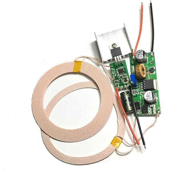 Taidacent Taidacent 12V 2A High Power 8mm to 18mm Wireless Charging Mat Module DIY Inductive Modules Wireless Charger Module Power Supply Kit Receiver and Transmitter Offering Technical Support