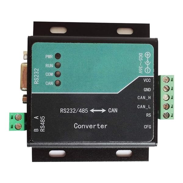 Taidacent Taidacent High Performance Serial to CAN Module Converter with Power Adapter for RS485 RS232 UART Can Bus Adapter