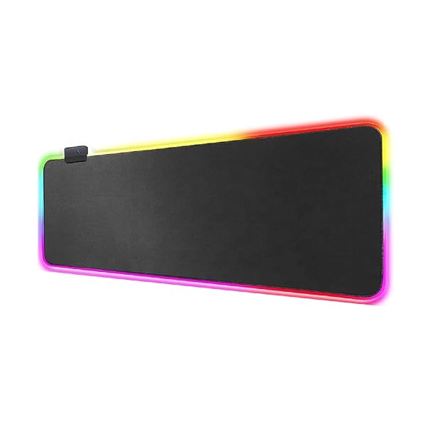 TalkWorks TalkWorks Extra Large RGB Gaming Mousepad - 14 Lighting Modes, Non-Slip Base, 12x31.5 Inches, Perfect for Gamers!