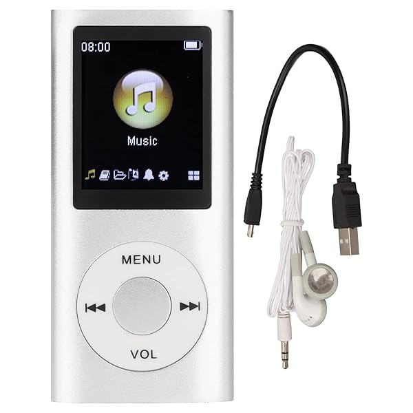 Tangxi MP3 Player MP4 Player,MP4 Player with Earphones,Classic Digital 1.8 Inch LCD Screen,Support 64G Memory Card,8h Playtime,Random Play and Sleep