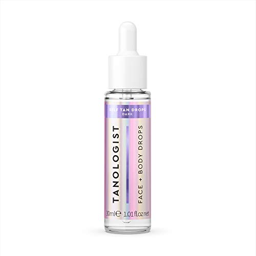 Tanologist Tanologist Dark Self Tan Drops - Vegan Bronzing & Illuminating Tanning Solution for Face & Body - 1.01 Fl Oz