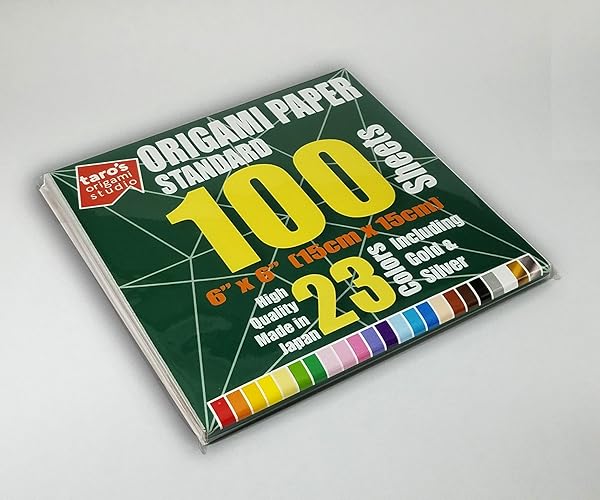 Premium 6-Inch Origami Paper - 23 Colors, 100 Sheets, Easy Fold for Beginners | Taro's Origami Studio - Image 4