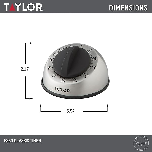 Taylor RA14276 Stainless Steel Timer: Perfect for School, Projects & Kitchen Tasks - Multicolor, One Size - Image 4