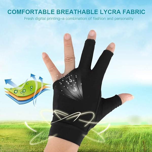 Top 8 Ball Pool Gloves for Right Hand - 3 Finger Billiards Gloves in 4 Colors for Men & Women - Image 3