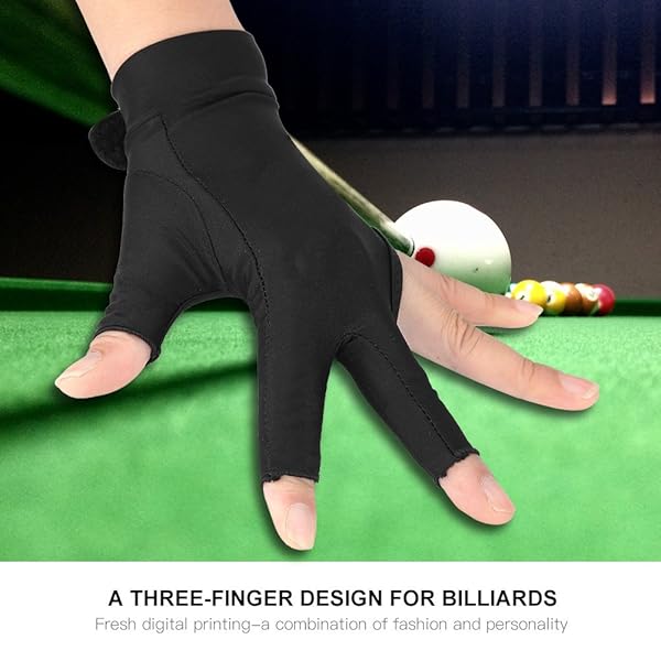 Top 8 Ball Pool Gloves for Right Hand - 3 Finger Billiards Gloves in 4 Colors for Men & Women - Image 4