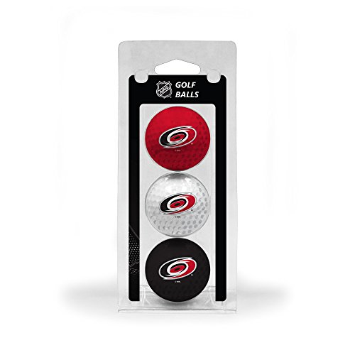 Carolina Hurricanes Golf Balls - 3 Pack Regulation Size with Full Color Team Imprint