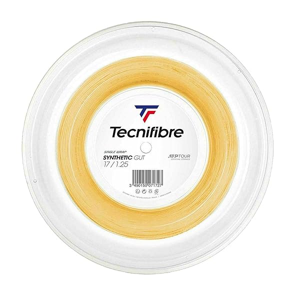 Buy Tecnifibre Synthetic Gut Tennis String Reel Gold 17 - Durable & High-Performance Tennis Strings