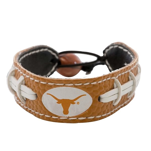 Texas Longhorns Team Color Football Bracelet - Perfect Fan Gear for Game Day! - Image 2