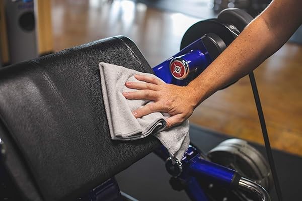 Microfiber Spa & Yoga Towels - Soft, Absorbent, Fast-Drying 6-Pack | Ideal for Gym, Spa, & Resort Use - 16x27 inches, Ice Grey - Image 4