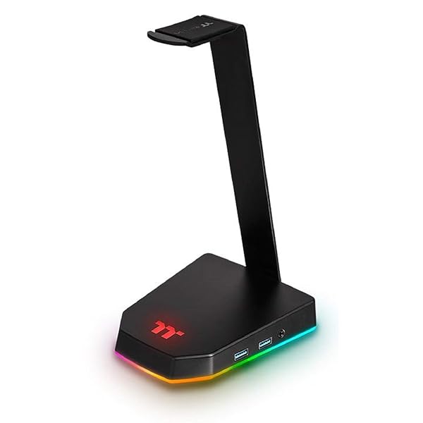 Thermaltake E1 RGB Gaming Headset Stand - GEA-TTP-THSBLK-06 Black | Ultimate Gaming Accessory