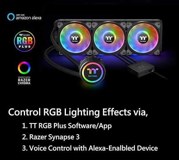 Thermaltake Floe DX 360mm AIO Liquid Cooler: RGB, Dual Ring LED, AMD/Intel Compatible - Image 3