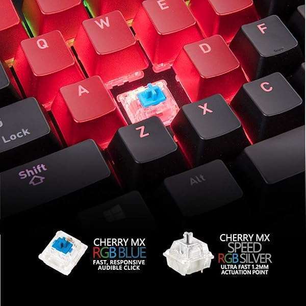 Thermaltake Level 20 RGB Gaming Keyboard: Cherry MX Blue, 16.8M Colors, Alexa Control & Razer Chroma Sync - Image 5