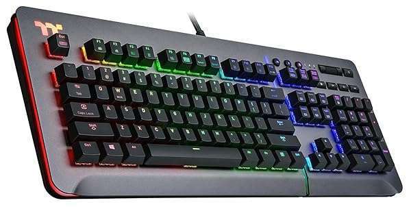 Thermaltake Level 20 RGB Gaming Keyboard: Cherry MX Blue, 16.8M Colors, Alexa Control & Razer Chroma Sync - Image 3