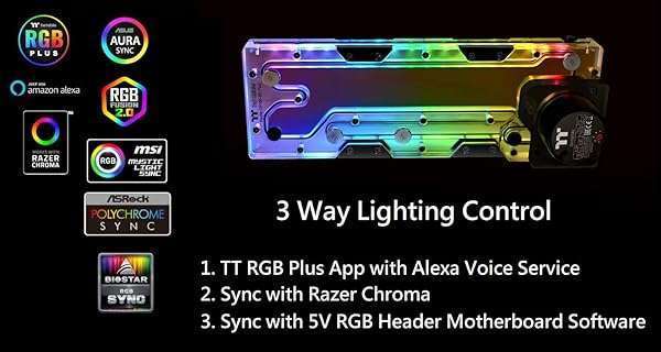 Thermaltake Pacific DP100-D5 Plus: 360mm RGB Distro Plate & D5 Pump Combo for Ultimate PC Cooling - Image 2