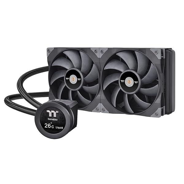 Thermaltake TOUGHLIQUID Ultra 280: Best CPU Liquid Cooler for AMD & Intel with LCD Display & RGB - CL-W374-PL14BL-A