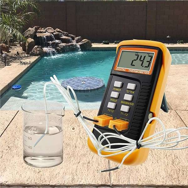 Thermocouple Thermometer Digital K Type Thermometer HVAC Thermometer Dual Temperature Meter with 4 Thermocouples, MAX/MIN/AVG Temperature Measurement, -50~1300°C (-58~2372°F) - Image 3