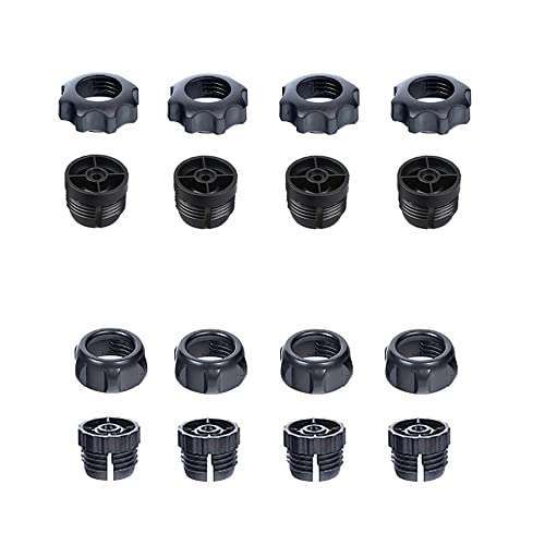 ThtRht 8 Set Retaining Nut & Thread Screw for 17mm Ball Joint Mount - Perfect for Phone Holders, Chargers, GPS & Dash Cameras