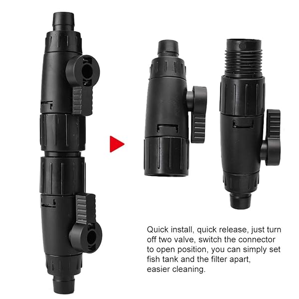 Buy Tnfeeon Aquarium Hose Valve & Quick Release Connector for 12mm Fish Filter - Easy Installation & Durable - Image 5