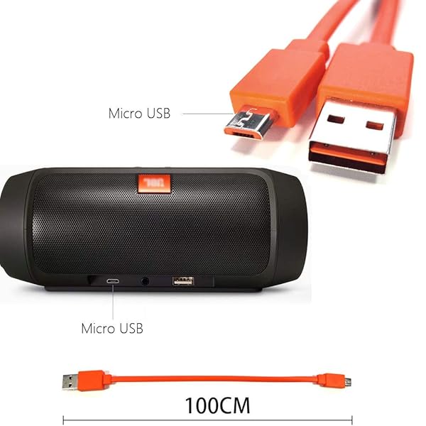 Tobysome Charge 3 Micro USB Charging Cable Compatible with JBL Flip Charge Pulse Clip Wireless Speakers - Image 3