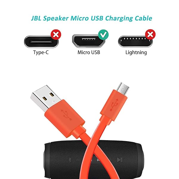 Tobysome Charge 3 Micro USB Charging Cable Compatible with JBL Flip Charge Pulse Clip Wireless Speakers - Image 6