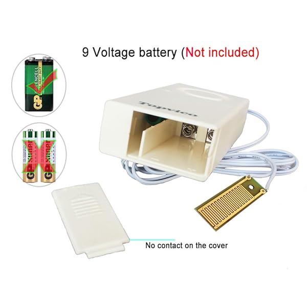 Topvico Water Leak Sensor Detector Flood Alarm for Basement RV 120dB Battery Operated 3 Pack - Image 5