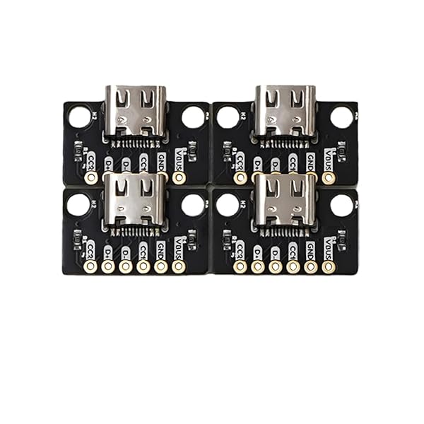 Buy Treedix 4pcs USB Type-C Breakout Board - Gold PCB Converter for Serial Connections - Image 2