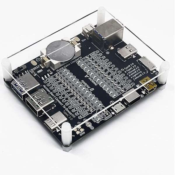 Buy Treedix USB Cable Tester Board - Check Type-C, Micro, Type A & B Cables with Acrylic Case - Image 7