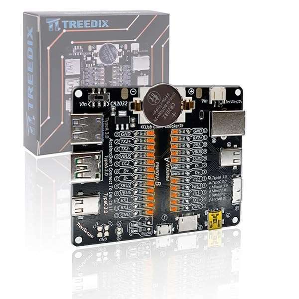 Buy Treedix USB Cable Tester Board - Check Type-C, Micro, Type A & B Cables with Acrylic Case - Image 9