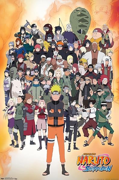 "Trends International Naruto Shippuden Wall Poster - 22.375" x 34" Premium Unframed Decor for Fans"