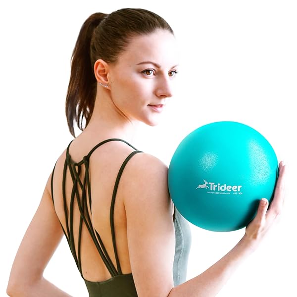 Trideer 9-Inch Pilates Ball: Mini Exercise Ball for Yoga, Core Training & Physical Therapy