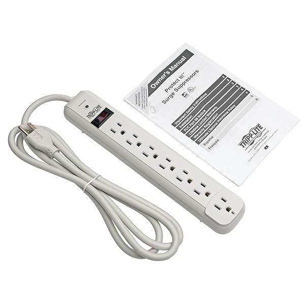 Tripp Lite 7 Outlet Surge Protector Power Strip with 6ft Cord & $20K Insurance - Best Value! - Image 7