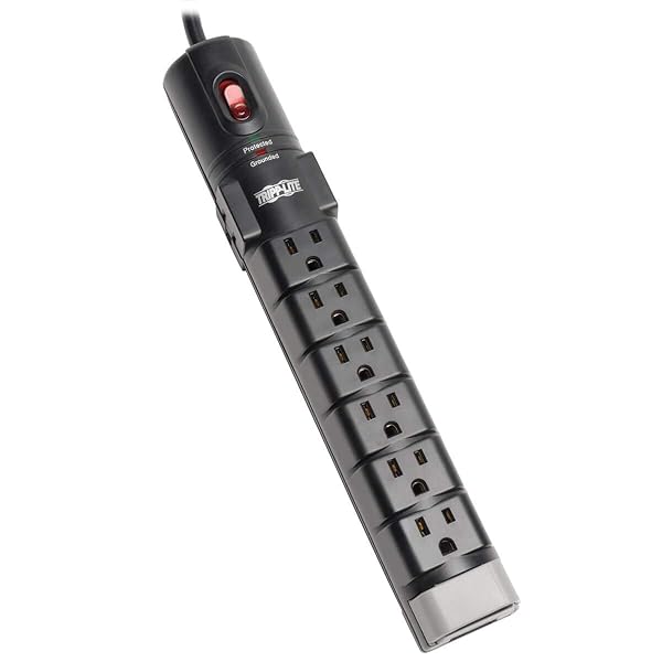 Tripp Lite Tripp Lite 8 Outlet Surge Protector Power Strip with 6ft Cord & $150K Insurance - TLP806TEL Black