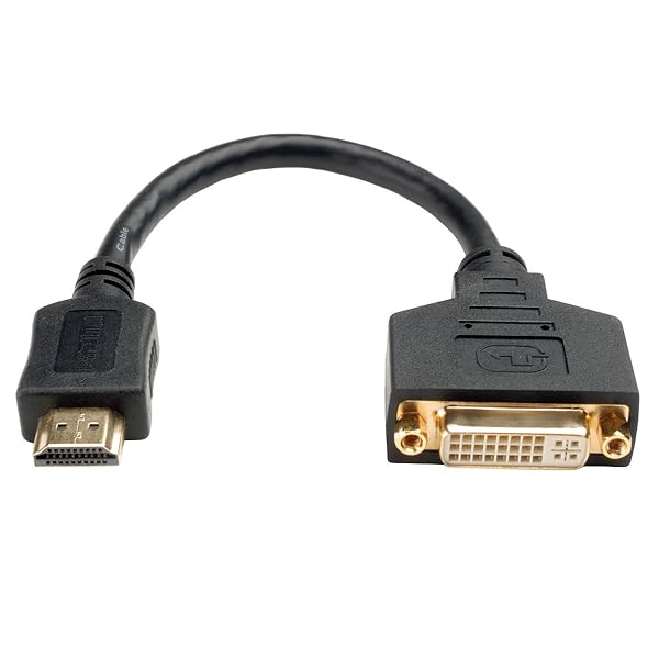 Tripp Lite "Tripp Lite 8-Inch HDMI to DVI-D Cable Adapter (M/F) - High-Quality 8" HDDVI Connector"