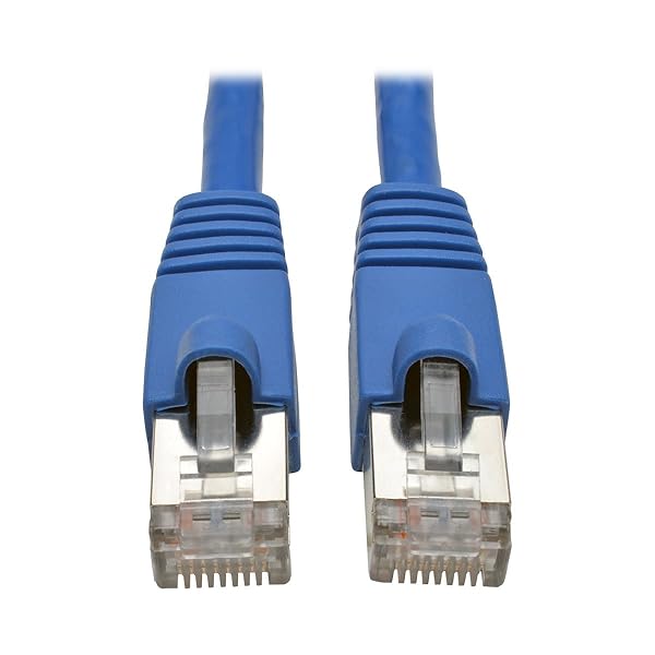 Tripp Lite Cat6a Snagless Shielded STP Patch Cable 10G-Certified, PoE, Blue M/M 25ft 25' (N262-025-BL)