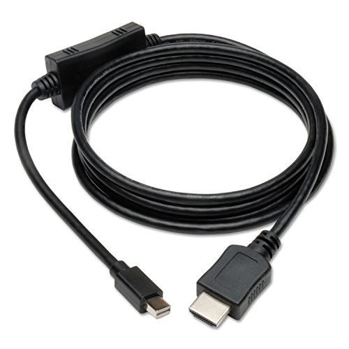Tripp Lite Mini DisplayPort to HDMI Adapter 6ft - 1080p MDP to HDMI Cable (P586-006-HDMI) - High-Quality Black Connector