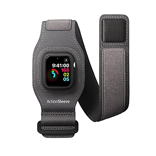 Upgrade Your Workout: Twelve South ActionSleeve 2 for Apple Watch 40mm - Protective Armband for Sports (Grey) - Image 2