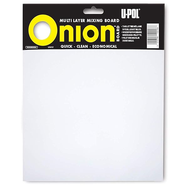 U-Pol 0737 Onion Board: Multilayered Mixing Palette for Perfect Paint Mixing