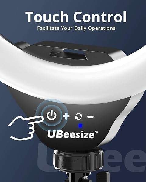 UBeesize 12'' Selfie Ring Light & 62'' Tripod for YouTube, Instagram, TikTok - Perfect for Phones, Cameras & Webcams - Image 3