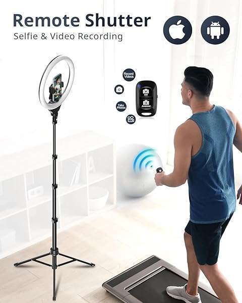 UBeesize 12'' Selfie Ring Light & 62'' Tripod for YouTube, Instagram, TikTok - Perfect for Phones, Cameras & Webcams - Image 6