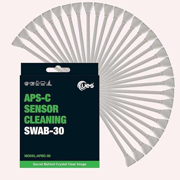 UES UES APSC-30 Swab Value Package for Sony, Nikon, Canon DSLR & Mirrorless Cameras - 30x16mm APS-C Sensor Cleaning