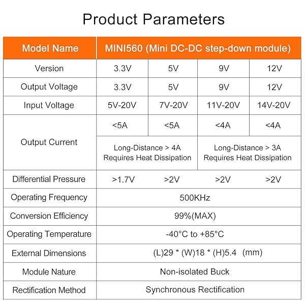 UMLIFE 10-Piece Mini DC-DC Boost Converter 5A Adjustable Step Up Module Voltage Regulator Board Input 14V-20V to 12V Output - Image 6